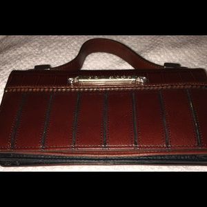Brighton Brown Leather Organizer bag.